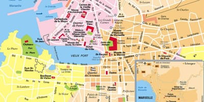 Marseille, பிரான்ஸ் வரைபடம், நகரம்